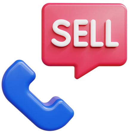 Sell Call  3D Icon