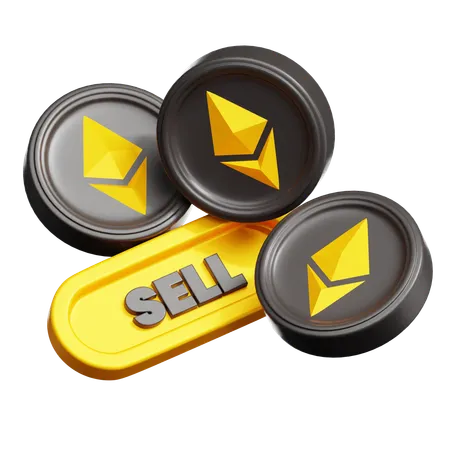 Sell Ethereum  3D Icon