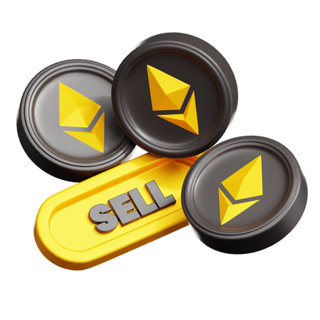 Sell Ethereum  3D Icon