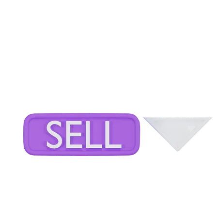 Stock Sell 3 D Icon 3D Icon