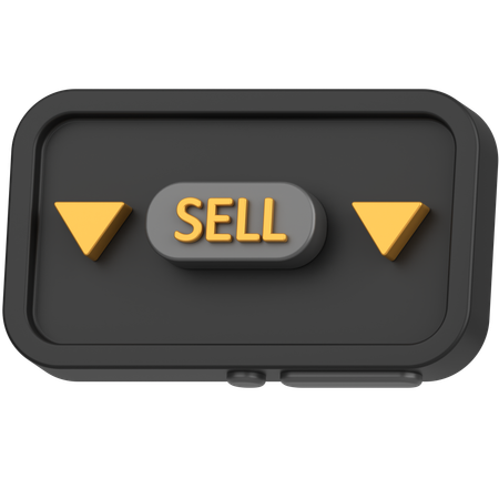Sell shares  3D Icon
