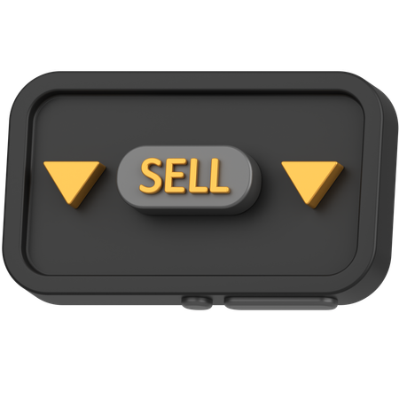 Sell shares  3D Icon