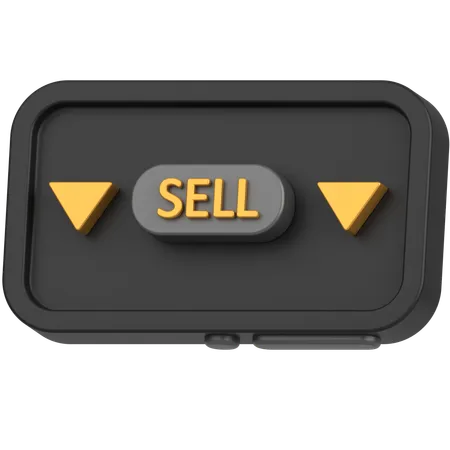 Sell shares  3D Icon