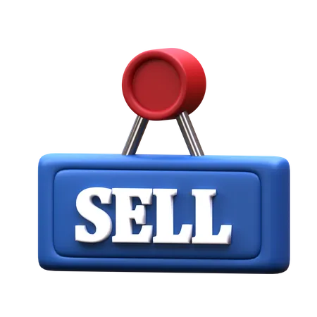 Sell Sign  3D Icon