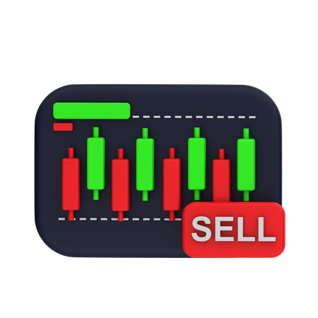 Sell Stock  3D Icon