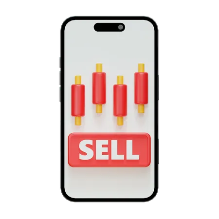 Sell Stock  3D Icon