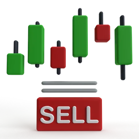 Sell Stock  3D Icon