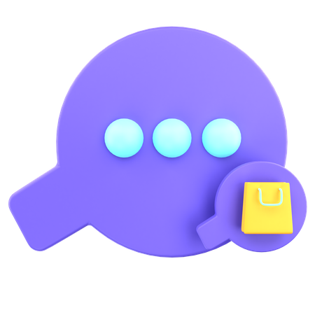 Seller Chat  3D Icon