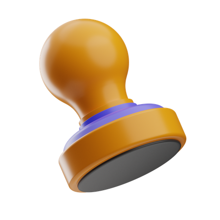 Sello de goma  3D Icon