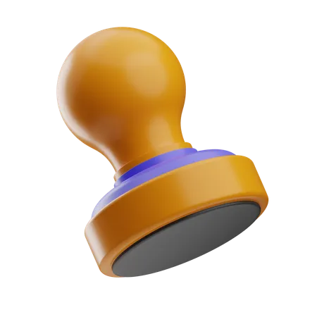 Sello de goma  3D Icon