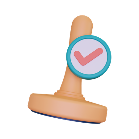 Selo Aprovado  3D Icon