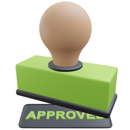 Selo Aprovado  3D Icon