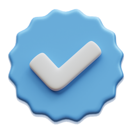 Selo verificado  3D Icon
