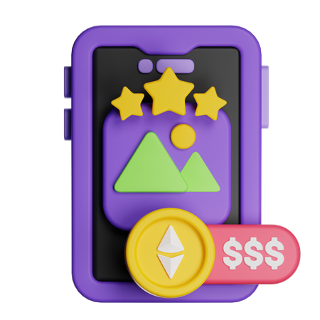 Seltenes NFT  3D Icon