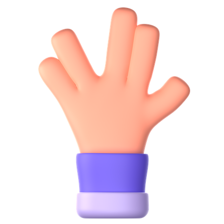 Komische Handbewegung  3D Icon