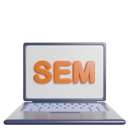 SEM Marketing Web 3D Icon
