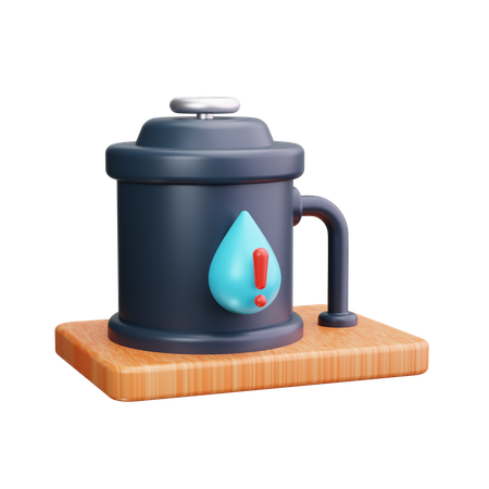 Sem água no tanque  3D Icon