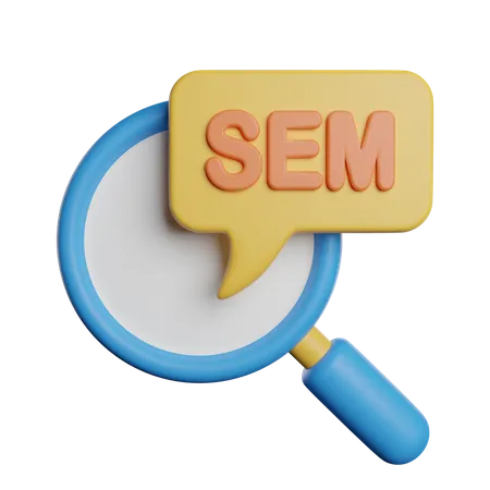 Search Engine Marketing 3D Icon