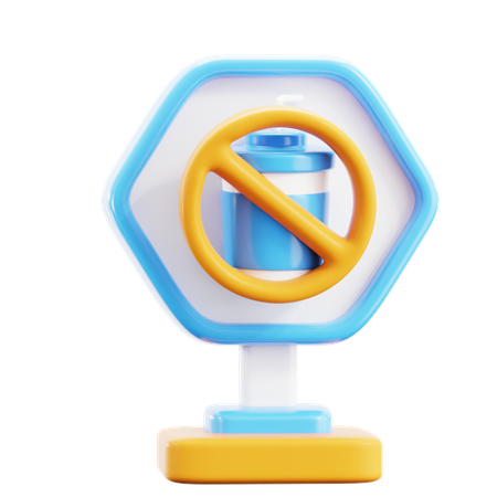 Sem bebida  3D Icon