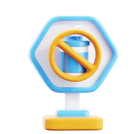 Sem bebida  3D Icon