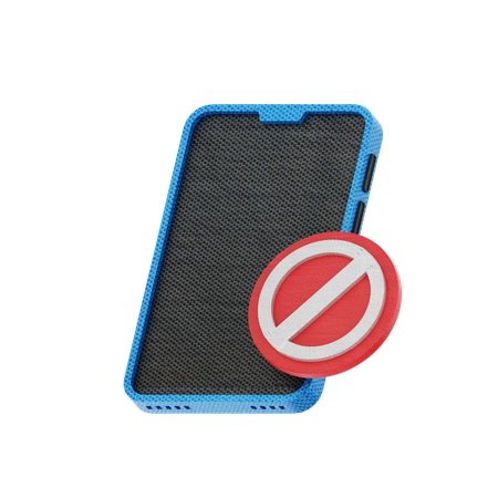 Sem celular  3D Icon