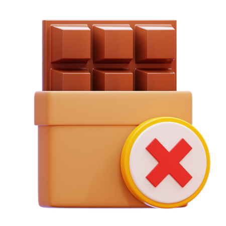 Sem chocolate  3D Icon