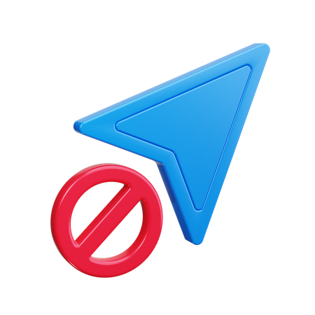 Sem clique  3D Icon