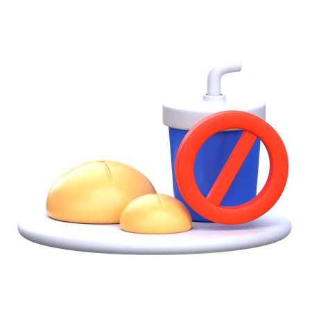 Sem comida  3D Icon