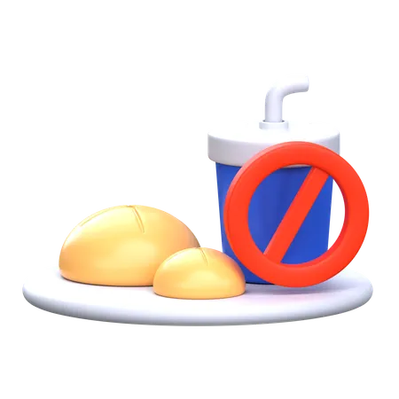 Sem comida  3D Icon