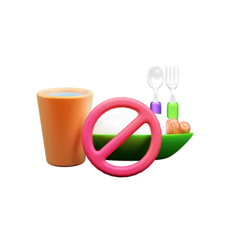 Sem comida  3D Icon