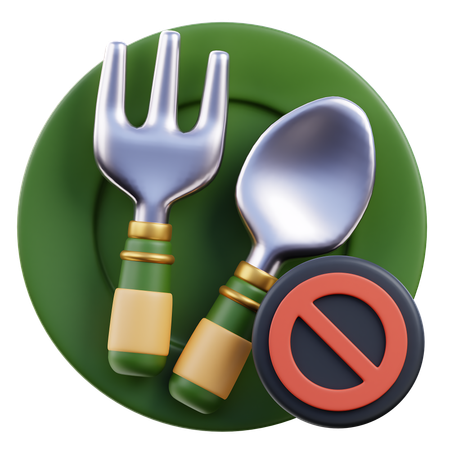 Sem comida  3D Icon