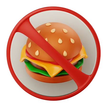 Sem comida  3D Icon