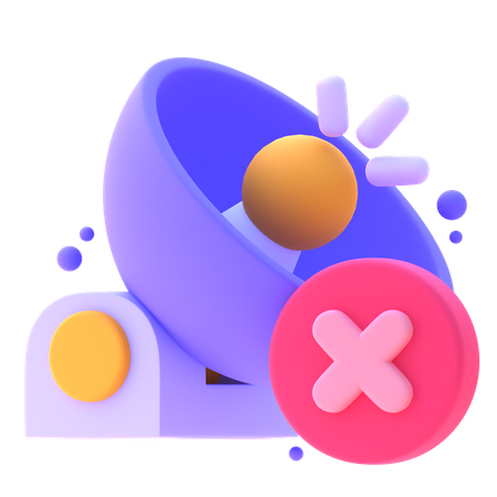 Sem conexão  3D Icon