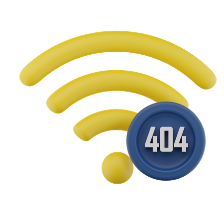 Sem conexão wi-fi  3D Icon