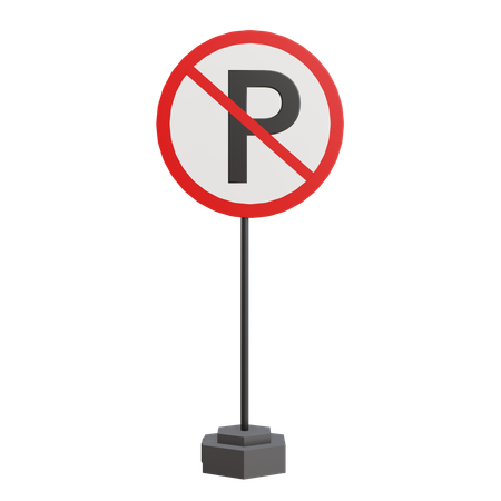 Proibido Estacionar  3D Icon