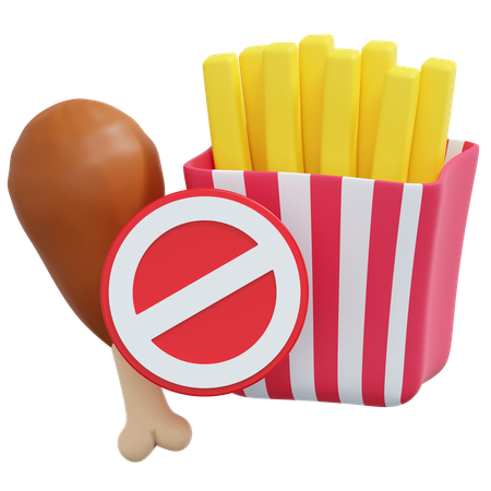 Sem fast-food  3D Icon