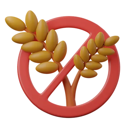 Não contém gluten  3D Icon