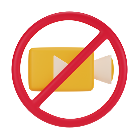 Sem gravação  3D Icon