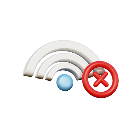 Sem internet  3D Icon