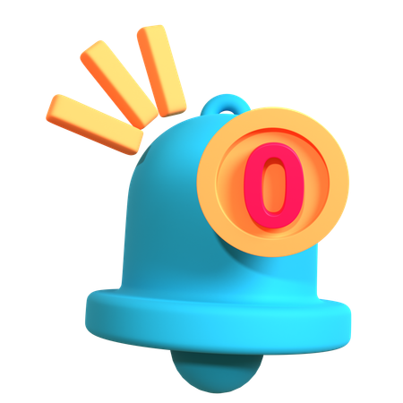 Nenhuma notificação  3D Icon