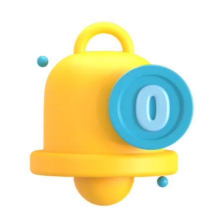 Nenhuma notificação  3D Icon