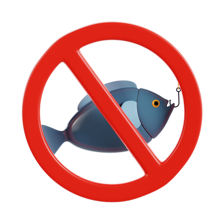 Proibido pescar  3D Icon