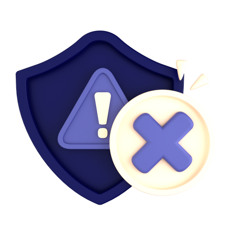 Sem proteção  3D Icon