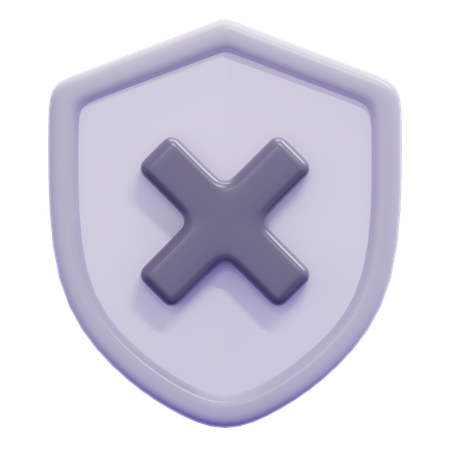 Sem segurança  3D Icon