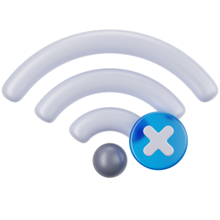 Sem sinal wi-fi  3D Icon