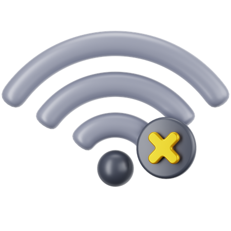 Sem sinal wi-fi  3D Icon