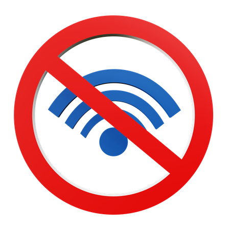 Sem wi-fi  3D Icon