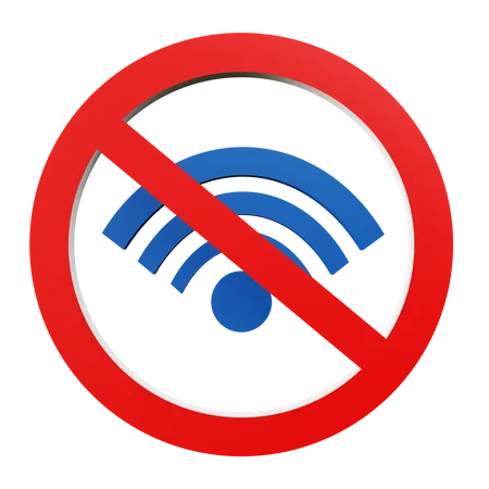 Sem wi-fi  3D Icon