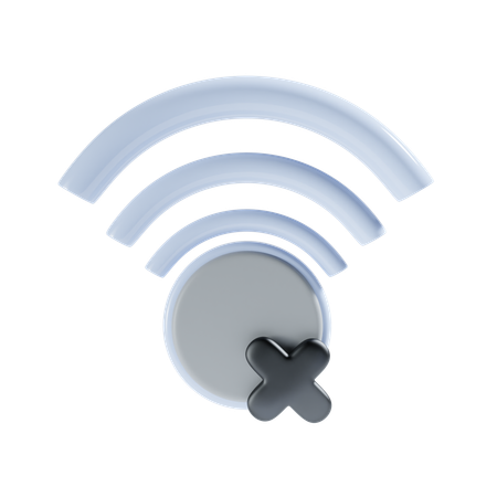 Sem wi-fi  3D Icon