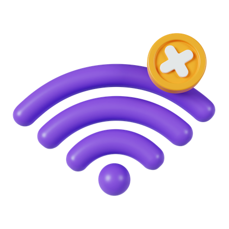 Sem wi-fi  3D Icon